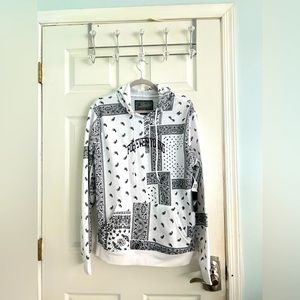 Brooklyn Cloth unisex black&white hoodie size M